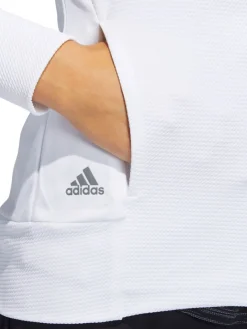 Adidas Women'S Textured Full-Zip Jacket - White