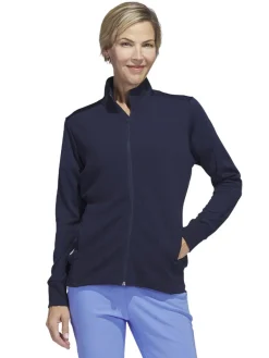 Adidas Women'S Textured Full-Zip Jacket - Collegiate Navy