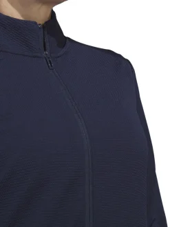 Adidas Women'S Textured Full-Zip Jacket - Collegiate Navy