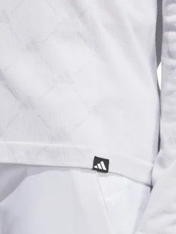 Adidas Women'S Ultimate365 Tour Monogram Mock Neck Long-Sleeve Top - White