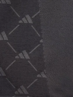 Adidas Women'S Ultimate365 Tour Monogram Mock Neck Long-Sleeve Top - Black