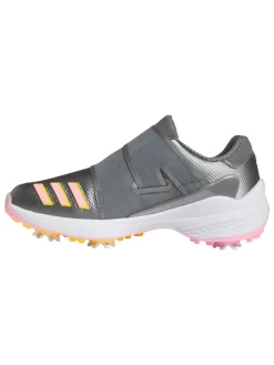 Adidas Women'S Zg23 Boa Lightstrike Golf Shoes - Dark Silver Met/Solar/Beam Pink