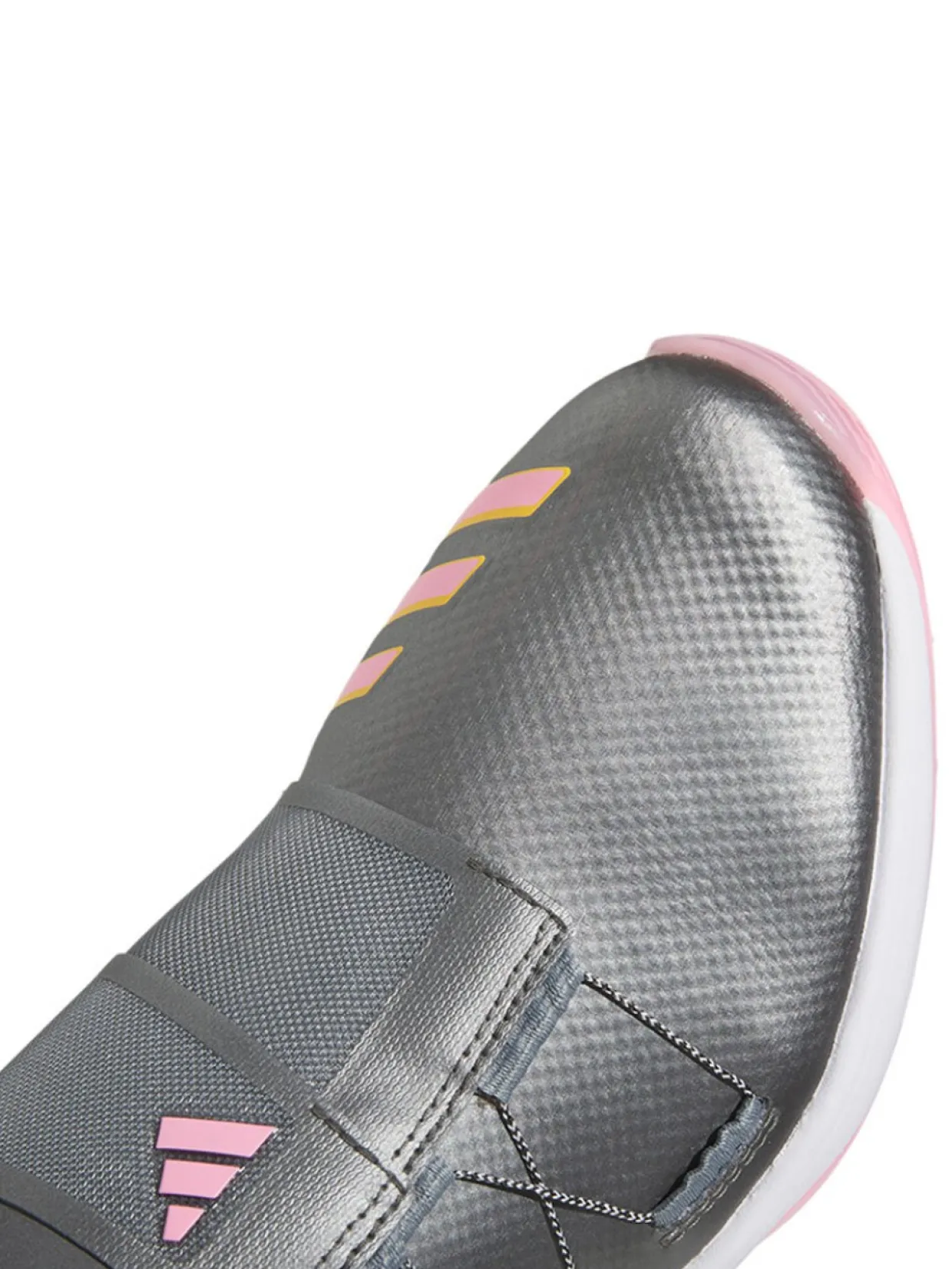 Adidas Women'S Zg23 Boa Lightstrike Golf Shoes - Dark Silver Met/Solar/Beam Pink