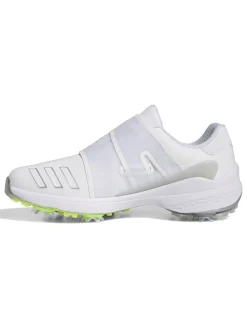 Adidas Zg23 Boa Lightstrike Golf Shoes - Cloud White/Silver Metallic/Lucid Lemon