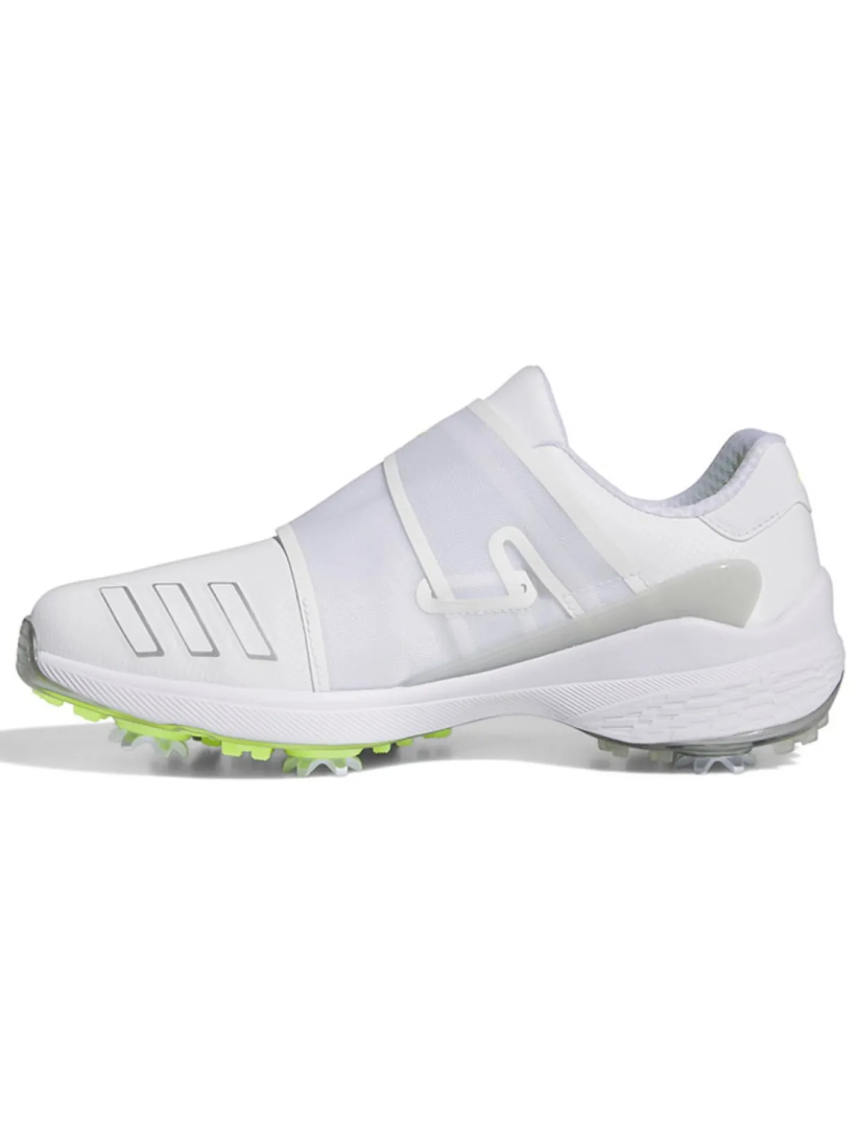 Adidas Zg23 Boa Lightstrike Golf Shoes - Cloud White/Silver Metallic/Lucid Lemon