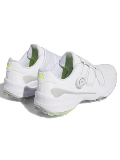Adidas Zg23 Boa Lightstrike Golf Shoes - Cloud White/Silver Metallic/Lucid Lemon