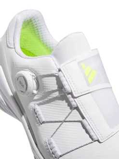Adidas Zg23 Boa Lightstrike Golf Shoes - Cloud White/Silver Metallic/Lucid Lemon