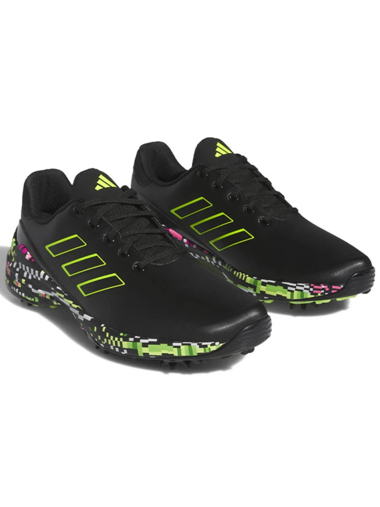 Adidas Zg23 Glitch Golf Shoes - Core Black/Lucid Lemon