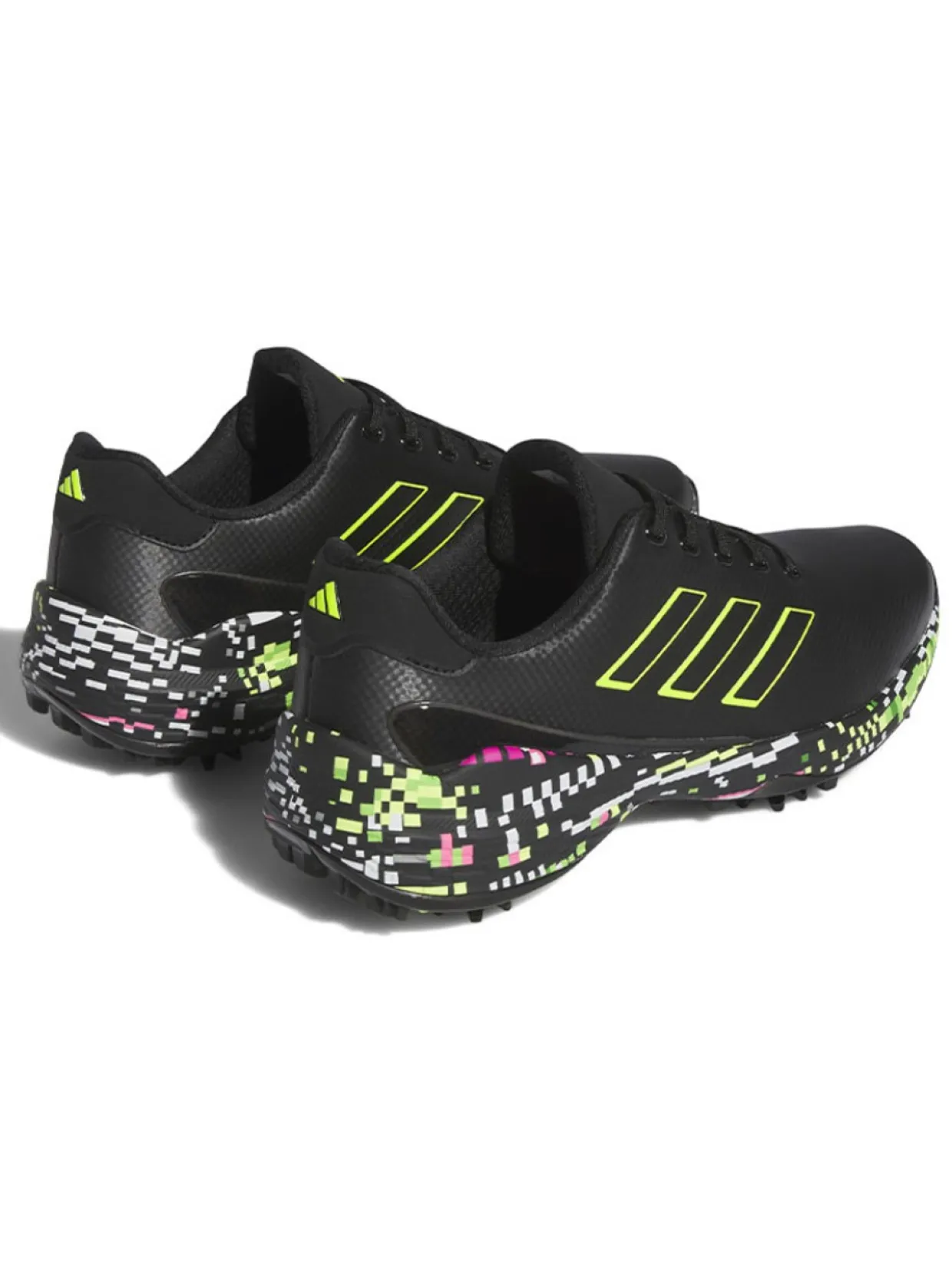 Adidas Zg23 Glitch Golf Shoes - Core Black/Lucid Lemon