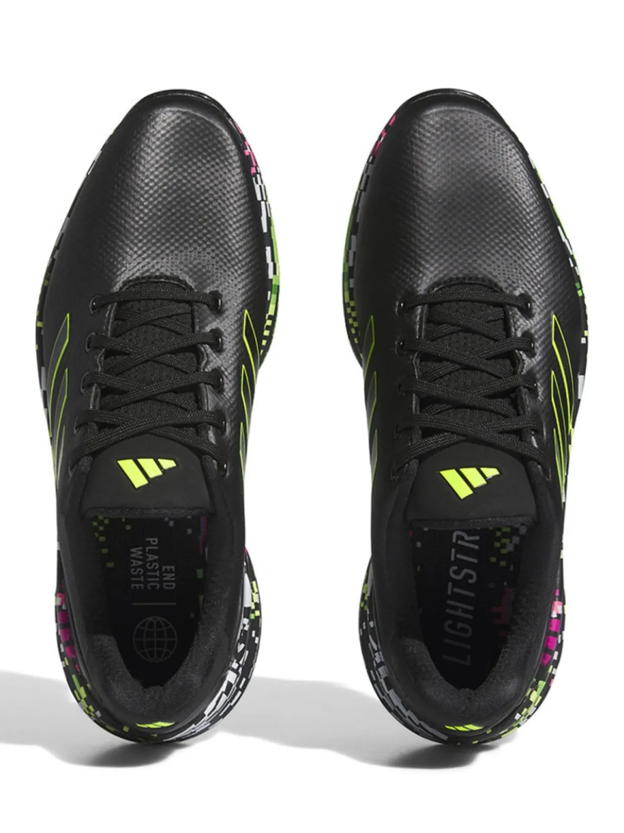 Adidas Zg23 Glitch Golf Shoes - Core Black/Lucid Lemon