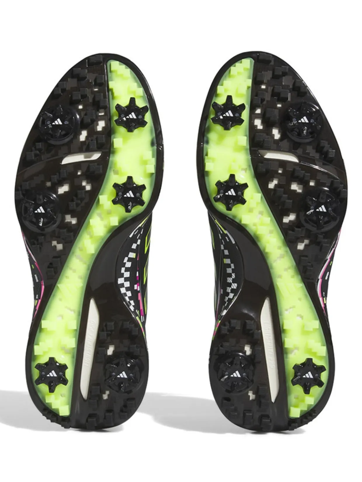 Adidas Zg23 Glitch Golf Shoes - Core Black/Lucid Lemon