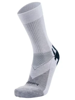 Balega Enduro V-Tech Crew Socks - White/Midgrey