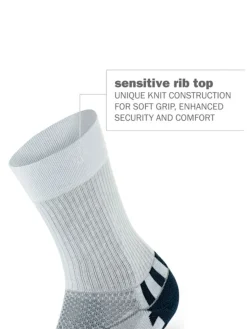 Balega Enduro V-Tech Crew Socks - White/Midgrey