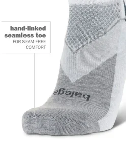 Balega Enduro V-Tech Low Cut Socks - White/Midgrey