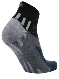 Balega Enduro V-Tech Quarter Socks - Black/Charcoal