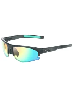 Bolle Bolt 2.0 S Sunglasses - Black Crystal Matte W/ Phantom Clear Green