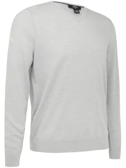 Callaway V-Neck Merino Sweater - Pearl Blue