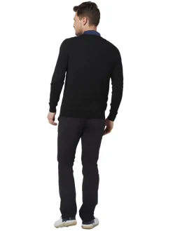 Callaway V-Neck Merino Sweater - Black Onyx