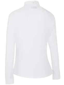 Callaway Women'S 1/4 Zip Chev Front Seams Top - Brilliant White