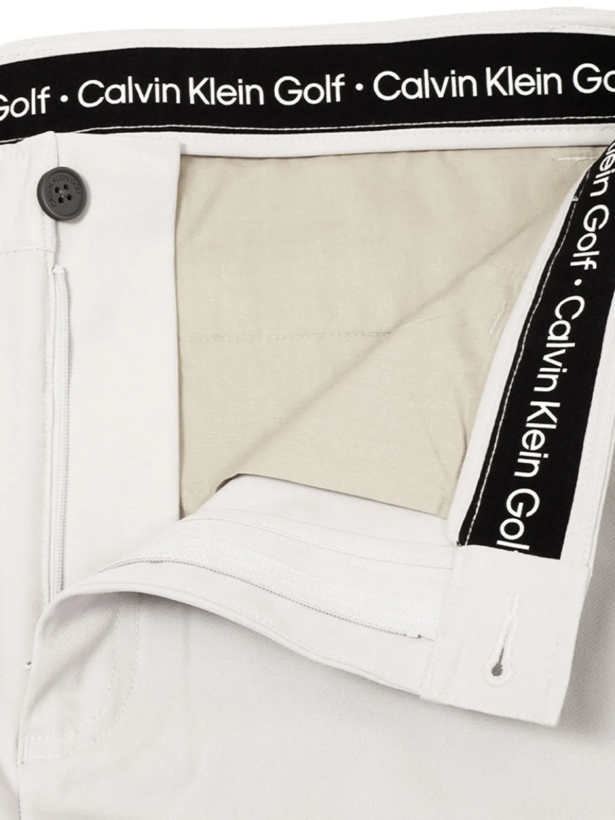 Calvin Klein Bullet Regular Fit Stretch Trouser - Pale Silver