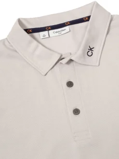 Calvin Klein Concord Polo - Pale Silver Marl