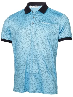 Calvin Klein Fracture Print Polo - Boy Blue
