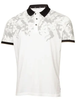 Calvin Klein Nashua Printed Polo - White/Black