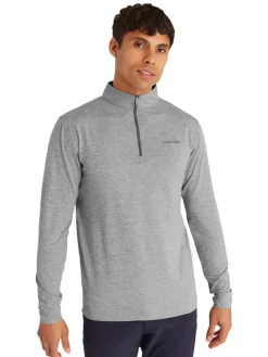Calvin Klein Newport Half Zip - Silver Marl