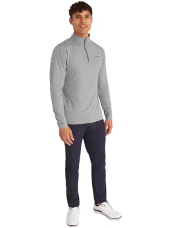 Calvin Klein Newport Half Zip - Silver Marl