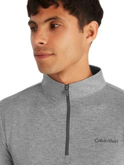 Calvin Klein Newport Half Zip - Silver Marl