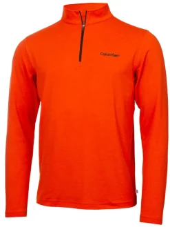 Calvin Klein Newport Half Zip - Spicy Orange