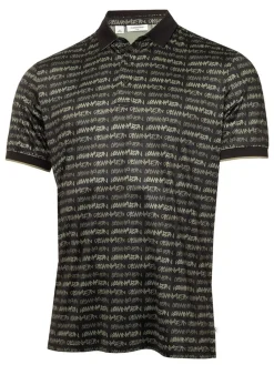 Calvin Klein Signature Polo - Black/Cameo Green