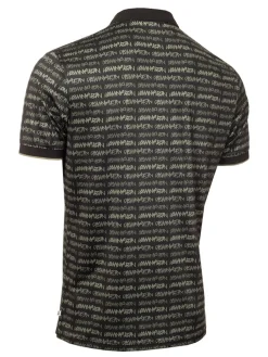 Calvin Klein Signature Polo - Black/Cameo Green