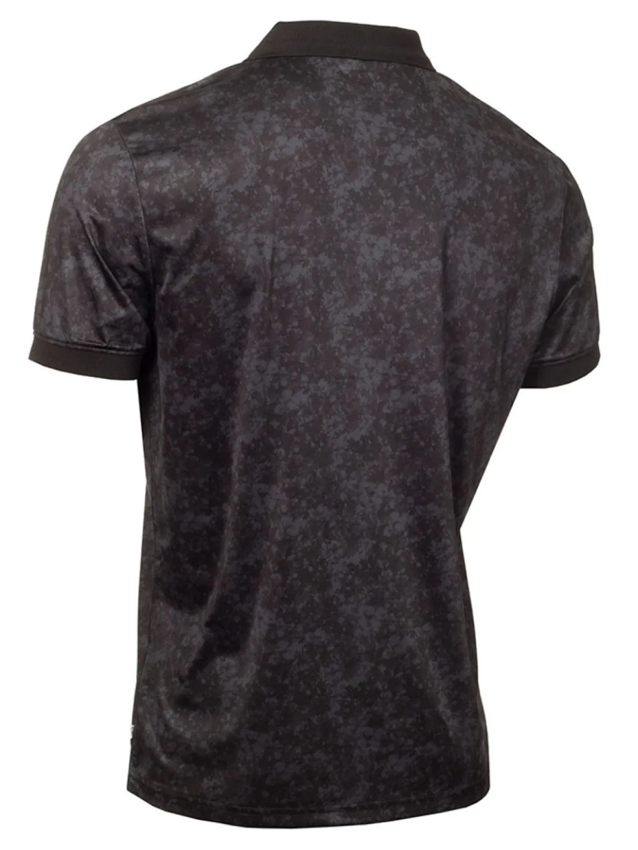 Calvin Klein Tie Dye Print Polo - Black