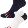 Calvin Klein W Andrus Tech Socks (2 Pairs) - Navy/White