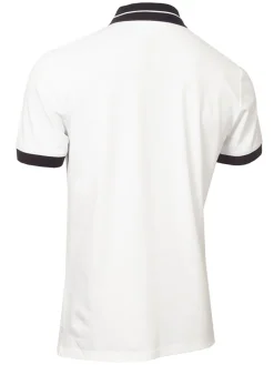 Calvin Klein Whitman Zipped Polo - White/Navy