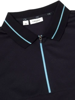 Calvin Klein Whitman Zipped Polo - Navy
