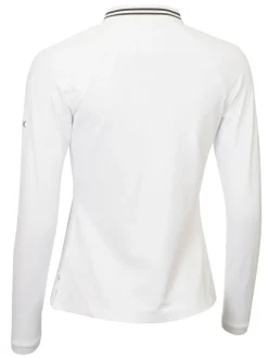 Calvin Klein Women'S Blair Long Sleeve Polo - White
