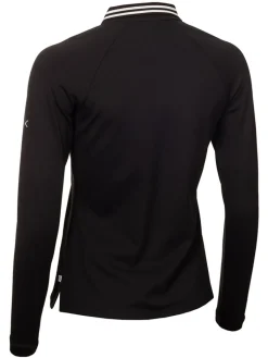 Calvin Klein Women'S Blair Long Sleeve Polo - Black