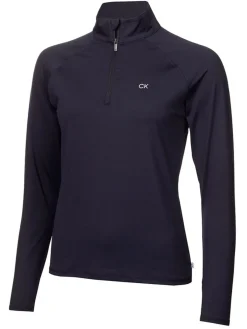 Calvin Klein Women'S Bolina 1/4-Zip Mid-Layer - Navy