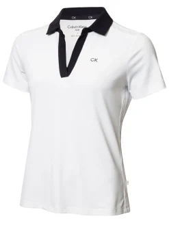 Calvin Klein Women'S Canisteo Polo - White/Navy