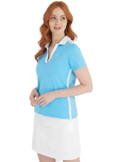 Calvin Klein Women'S Canisteo Polo - Heritage Blue/White
