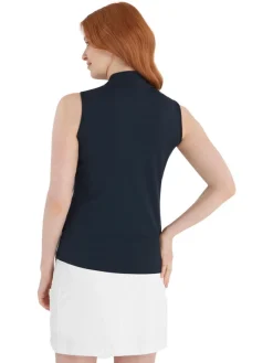 Calvin Klein Women'S Chenang Sleeveless Polo - Navy/White