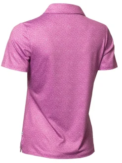 Calvin Klein Women'S Crackle Polo - Orchid/White