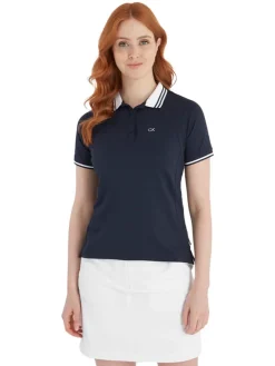 Calvin Klein Women'S Genesee Polo - Navy/White