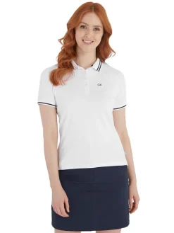 Calvin Klein Women'S Genesee Polo - White/Navy