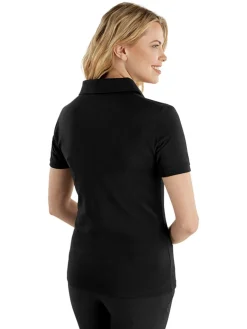 Calvin Klein Women'S Jenny Open Neck Polo - Black