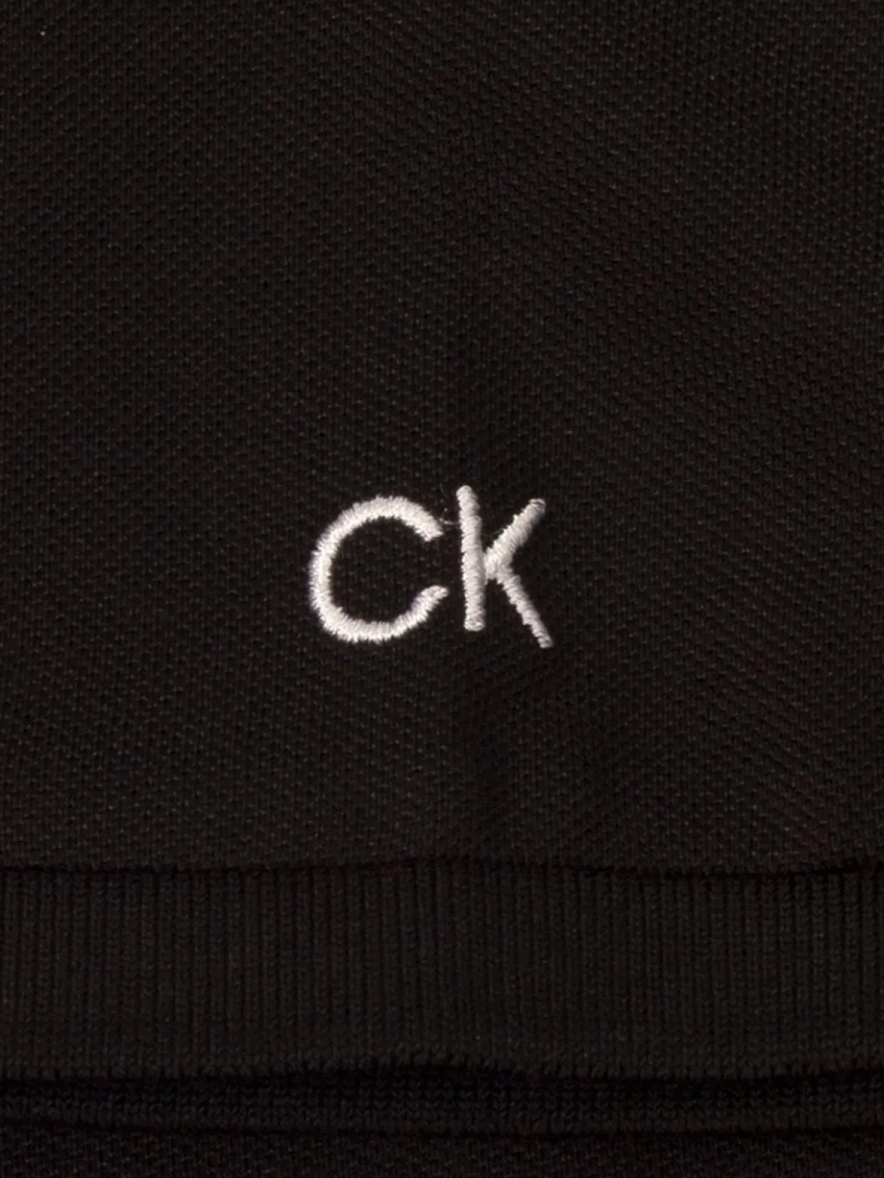 Calvin Klein Women'S Jenny Open Neck Polo - Black