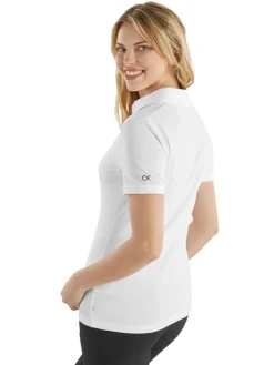 Calvin Klein Women'S Jenny Open Neck Polo - White