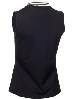 Calvin Klein Women'S Mohawk Sleeveless Polo - Navy/White